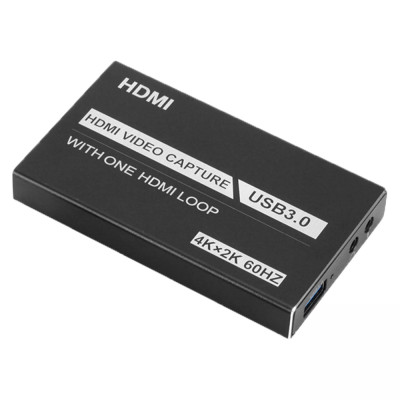 Bộ HDMI Video Capture USB 3.0 Hỗ Trợ 4K Game Video Record Live Streaming Recorder - Hàng Nhập Khẩu