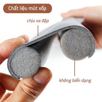 Combo 3 cặp thanh chắn khe cửa (ron chắn khe cửa) chống thoát hơi máy lạnh, máy điều hòa