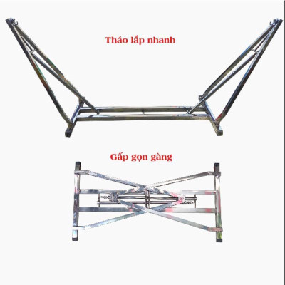 Võng inox dày 1mm bao gồm lưới dù ( BH KHUNG 24 THÁNG )