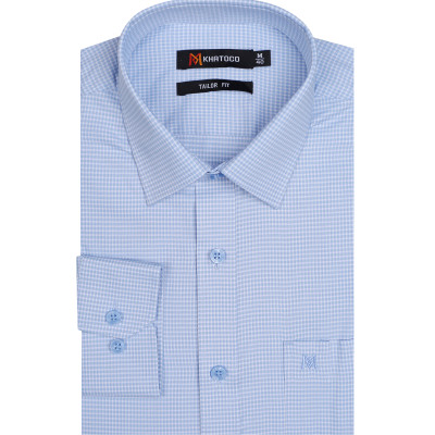 Áo sơ mi nam tay dài form suông Khatoco A1MD498T1-CNCR526-2606-D