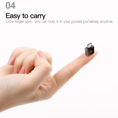 Đầu chuyển OTG Baseus USB Type C sang USB Full size (TYPE C- USB)/ (USB-TYPE C)/ (TYPE C-MICRO)- Hàng chính hãng