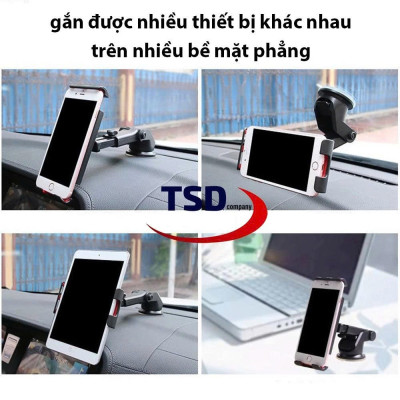 Giá Đỡ iPad, Máy Tính Bảng Trên Xe Hơi Hít Chân Không Cao Cấp - iPad Holder For Car- Hàng nhập khẩu 