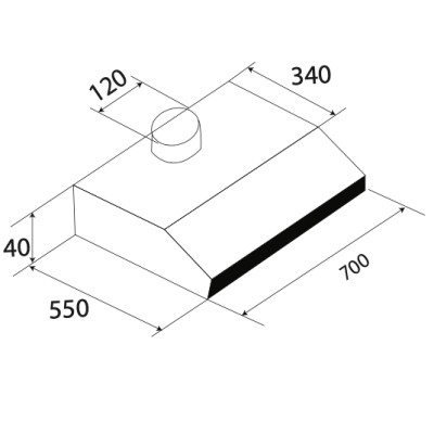 Máy Hút Mùi Cổ Điển Vân Gỗ KAFF KF-700W - Hàng Chính Hãng