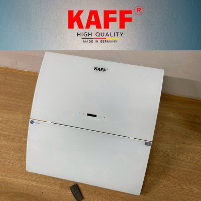 Máy hút mùi kính vát cong dạng TV cảm ứng điều khiển từ xa 900mm KAFF KF-LUX-AT90H-WH - Hàng Chính Hãng