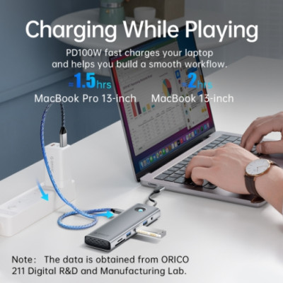 Bộ Chuyển Đổi Card Âm Thanh USB 2.0 ORICO-SC2-BK-BP  Sang Mic + Loa - Hàng chính hãng