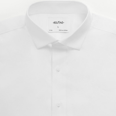 Áo Sơ Mi ROUTINE Nam Tay Dài Trơn Form Fitted - 10F24SHL005 | LASTORE MENSWEAR