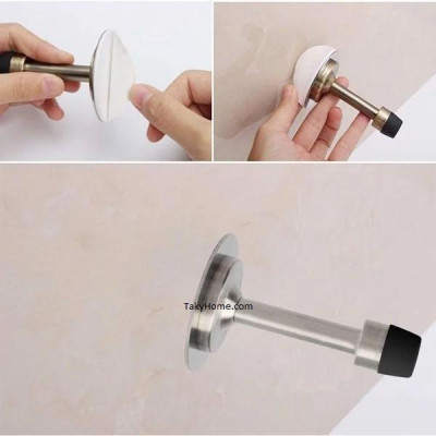 Chặn Cửa Chống Va Đập Cho Phòng Tắm, Chặn Cửa Dán Tường Phù Hợp Phòng Tắm Có Mặt Sàn Nhiều Nước, Sử Dụng Miếng 3M Siêu Chắc, Chặn Cửa Đa Năng, Chặn Cửa Phòng. TakyHome 1500