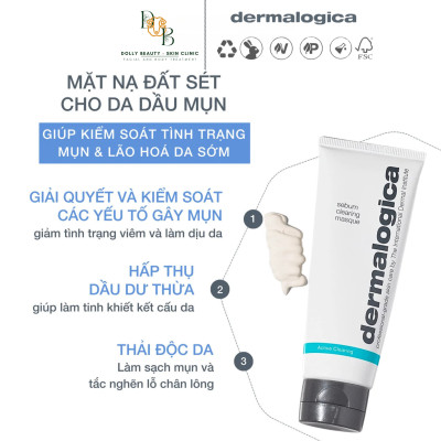 Mặt nạ dành cho da mụn SEBUM CLEARING MASQUE của Dermalogica