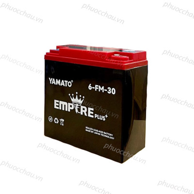 Ắc Quy Xe Máy Điện YAMATO 6-FM-30 12V-30AH, acquy dùng cho Loa Kéo, Năng Lượng Mặt Trời