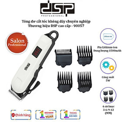 Tông đơ cắt tóc không dây chuyên nghiệp DSP 90057 - Hàng Nhập Khẩu