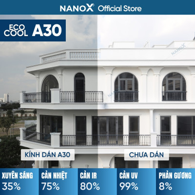Phim cách nhiệt màu xám, chống chói NanoX