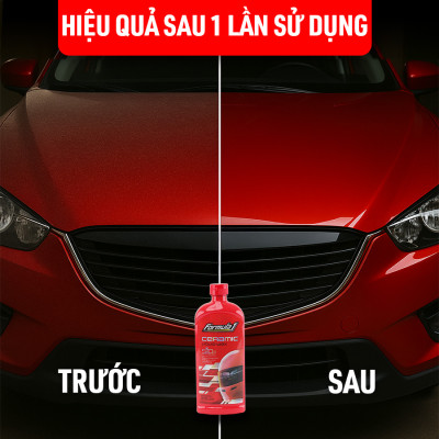 Sáp Phủ Bóng Sâu Ceramic SiO2 FORMULA 1 617029 473ml Bảo Vệ UV Độ Bóng Cao Bền Màu - Nhập Khẩu Chính Hãng