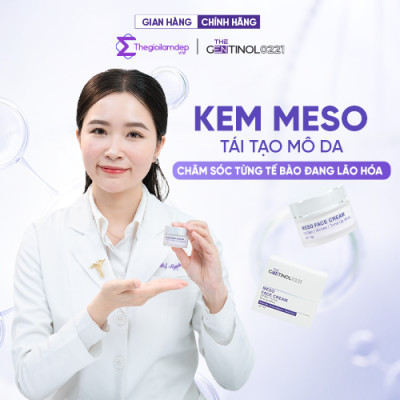 Kem meso tái tạo mô da The Gentinol 0221 hỗ trợ phục hồi, cải thiện độ dàn hồi và làm chậm tiến trình lão hóa da 15g