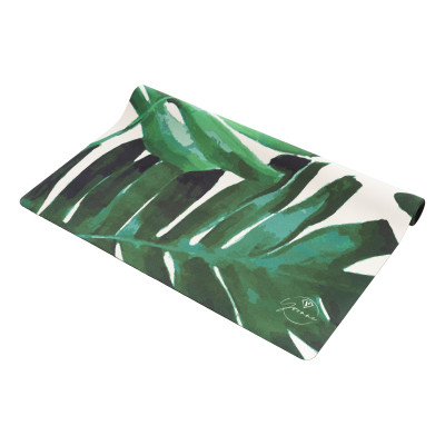 Thảm tập yoga chính hãng Yvonne, Monsteria Leaf (TẶNG KÈM 3 PHẦN QUÀ), dày 6mm bề mặt nhám, siêu bám, chống trơn trượt, ưa mồ hôi