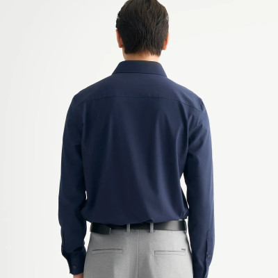 Áo sơ mi tay dài nam màu Xanh đen Form Fitted - ROUTINE 10F24SHL070 | ROUTINE CÀ MAU