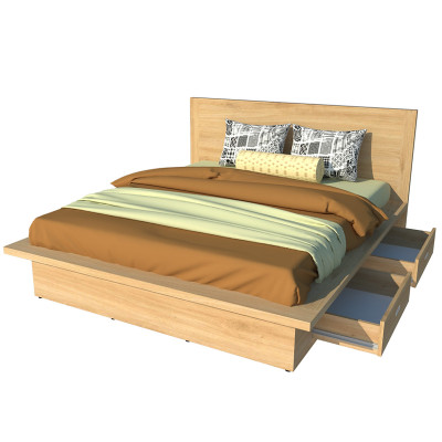Giường ngủ 2 hộc kéo Tundo 180cm x 200cm