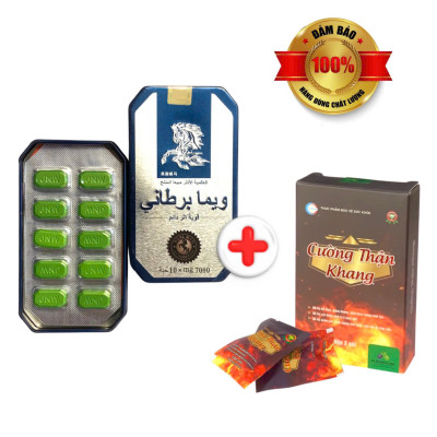 Combo Ngựa Thái (10 viên) và Cường thận ( 4 viên) – siêu khuyến mãi, tăng cường sinh lý nam, an toàn, hiệu quả nhanh