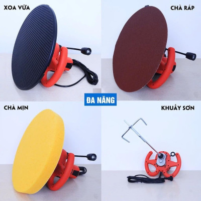 Máy trát tường xoa vữa, đánh bóng xoa hồ BOSHUN cao cấp công xuất lớn 1680W - khấy sơn máy trà nhám