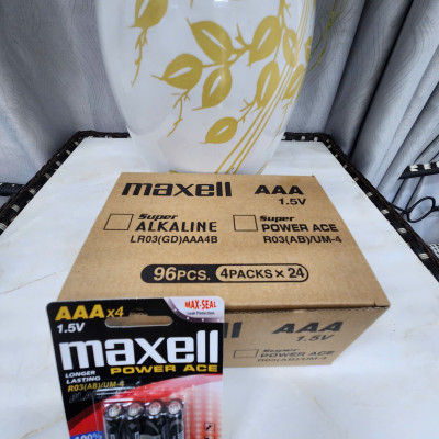 Pin Tiểu nhỏ AAA Maxell Super Power ACE Hộp 96 viên - Hàng Siêu Thị, Giá Tốt, Freeship - Hàng chính hãng