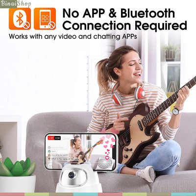 Hohem GO - Gá Kẹp Điện Thoại Tích Hợp Cảm Biến Tầm Nhìn AI Xoay 360°, Thời Gian Sử Dụng 10 Giờ- Hàng chính hãng