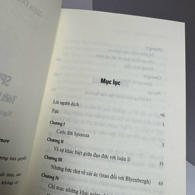 SPINOZA _ TRIẾT HỌC THỰC HÀNH_ Gilles Deleuze_Nguyễn Anh Cường dịch_ NXB Tri Thức