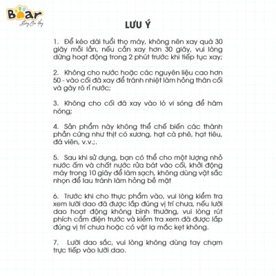[Hàng Chính Hãng] Máy xay thịt Bear 2.5L QSJ-C04R8S xay nhuyễn đa dạng các loại thực phẩm công suất mạnh lên tới 350W giúp xay nhuyễn thịt và nhiều thực phẩm với màu sắc nhã nhặn, sang trọng