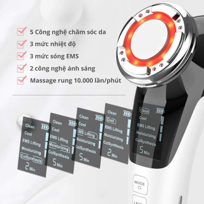 Máy chăm sóc da mặt 6 IN 1 inCor Ultrasonic Facial Ioniser