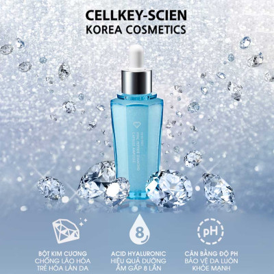 Serum Tinh Chất Tinh Thể Kim Cương Dưỡng Ẩm Trắng Da Se Khít Lỗ Chân Lông Phục Hồi Trẻ Hóa Da Dewytree Hyal Peptide Diamond Capsule Ampoule (50ml)