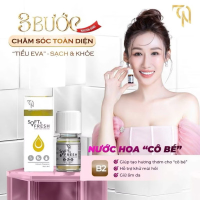 Dung Dịch Vệ Sinh Phụ Nữ Soft & Fresh tặng kèm nước hoa vùng kín và nước hoa body Đông Anh Collagen X3