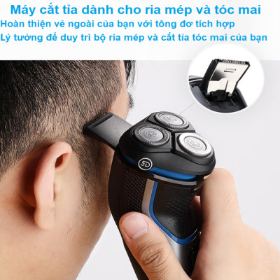 Máy cạo râu khô và ướt cao cấp, thương hiệu Hà Lan Philips S3206/09 Series 3000 - Chức năng: Cạo râu, tỉa tóc mai, ria mép - HÀNG NHẬP KHẨU