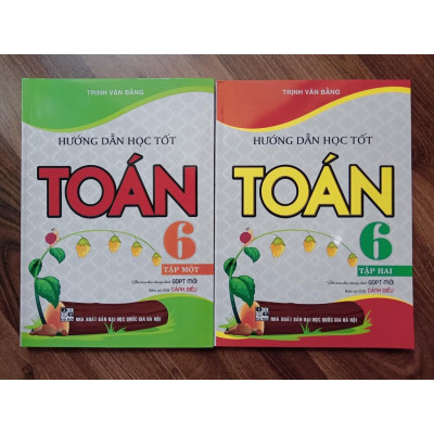 Sách - Combo Hướng Dẫn Học Tốt Toán 6 (Tập 1+ Tập 2) - Bám Sát SGK Cánh Diều