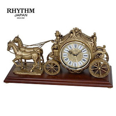 Đồng hồ Để bàn Rhythm CRH229NR18 Kt 48.5 x 24.5 x 18.5cm, 3.6kg. Vỏ polyresin / gỗ. Dùng Pin.