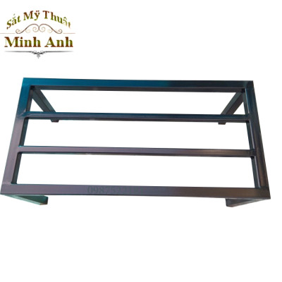 Kệ kê chậu cây Dài 70 cm. Rộng10-15- 20-25-cm. Cao 10-15-20-25cm. Hộp thép 16 x16mm. 2 nan phụ ( Hàng Chính Hãng )