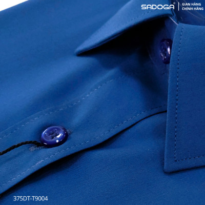 Áo Sơ Mi Sadoga Trơn Màu Dáng Regular Fit, Vải Mềm Mịn, Thoáng Khí T9004