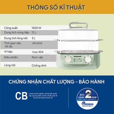 Nồi hấp đa năng Bluestone MPB-7235 - Hàng chính hãng