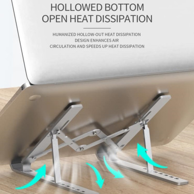 Giá đỡ đa năng KAKU dành cho Laptop, Macbook , iPad dễ dàng gấp gọn hợp kim nhôm cao cấp - Hàng chính hãng