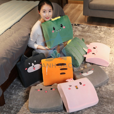 Gối tựa lưng văn phòng cao su non A kích thước 34 x 34 cm x 6/10cm