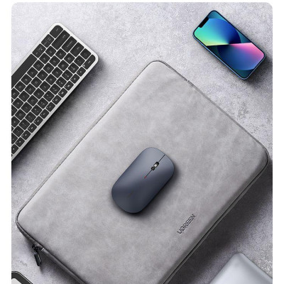 Ugreen UG90673MU001TK màu xám 2.4g chuột không dây dùng cho máy tính laptop chất liệu nhựa ABS có kèm pin AA - HÀNG CHÍNH HÃNG