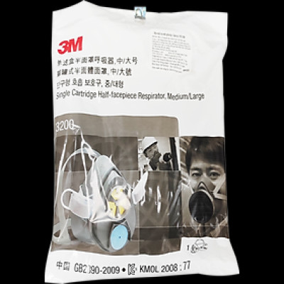 Mặt nạ nửa mặt 3M 3100, 3200 chưa bao gồm phin lọc