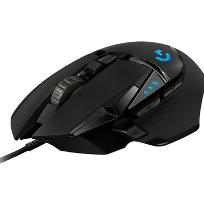 Chuột game có dây Logitech G502 Hero - Cảm biến Hero 25k, RGB, 11 nút lập trình - Hàng Chính Hãng