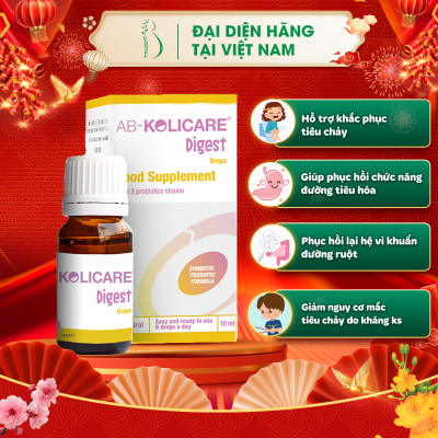 AB - KOLICARE Digest: Men Vi Sinh Cho Trẻ Tiêu Chảy
