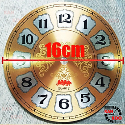 Mặt số Bông đồng hồ treo tường bằng nhôm đường kính 20cm (D20), mã số MS-B20