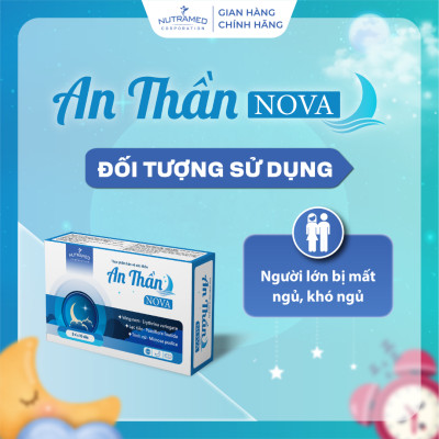 Viên uống An Thần No va hỗ trợ an thần, ngủ ngon, giảm căng thẳng (30 viên) - Nutramed