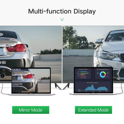 Ugreen UG10120HD103TK 1M màu Đen Cáp tín hiệu HDMI chuẩn 1.4 đầu bẻ góc 90 độ - HÀNG CHÍNH HÃNG