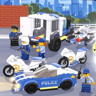 Sách ngoại văn: LEGO City. Police Patrol: A Push, Pull And Slide Book