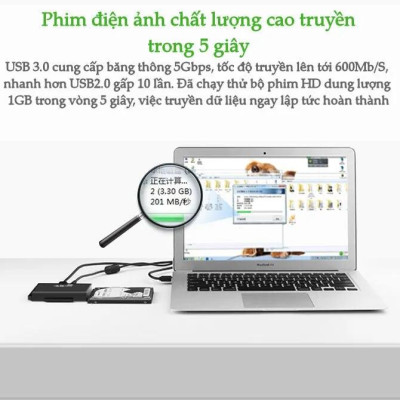 Ugreen UG30353US160TK Bộ chuyển đổi USB 3.0 sang SATA + IDE cao cấp - HÀNG CHÍNH HÃNG