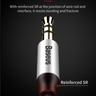 Dây cáp âm thanh Baseus Yiven Audio Cable M30 chất lượng cao AUX Audio 3.5 - Hàng chính hãng