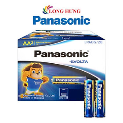 Hộp Pin kiềm Panasonic Alkaline Evolta AA LR6EG/2B-V (24 viên) - Hàng chính hãng