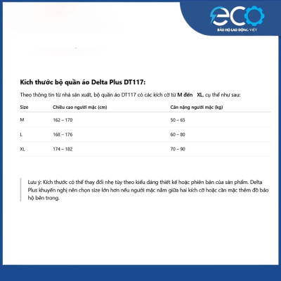 Bộ quần áo chống hóa chất DT117