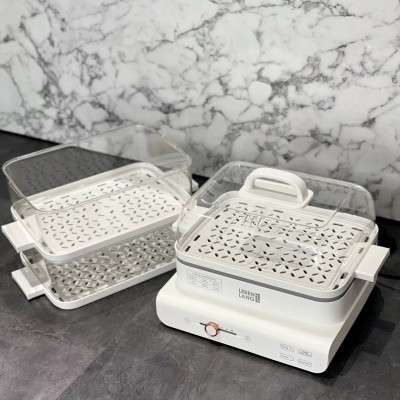 Nồi hấp điện đa năng 3 tầng LEBENLANG LBEL5031 siêu tiện lợi, dung tích 18L, công suất 900W - hàng chính hãng